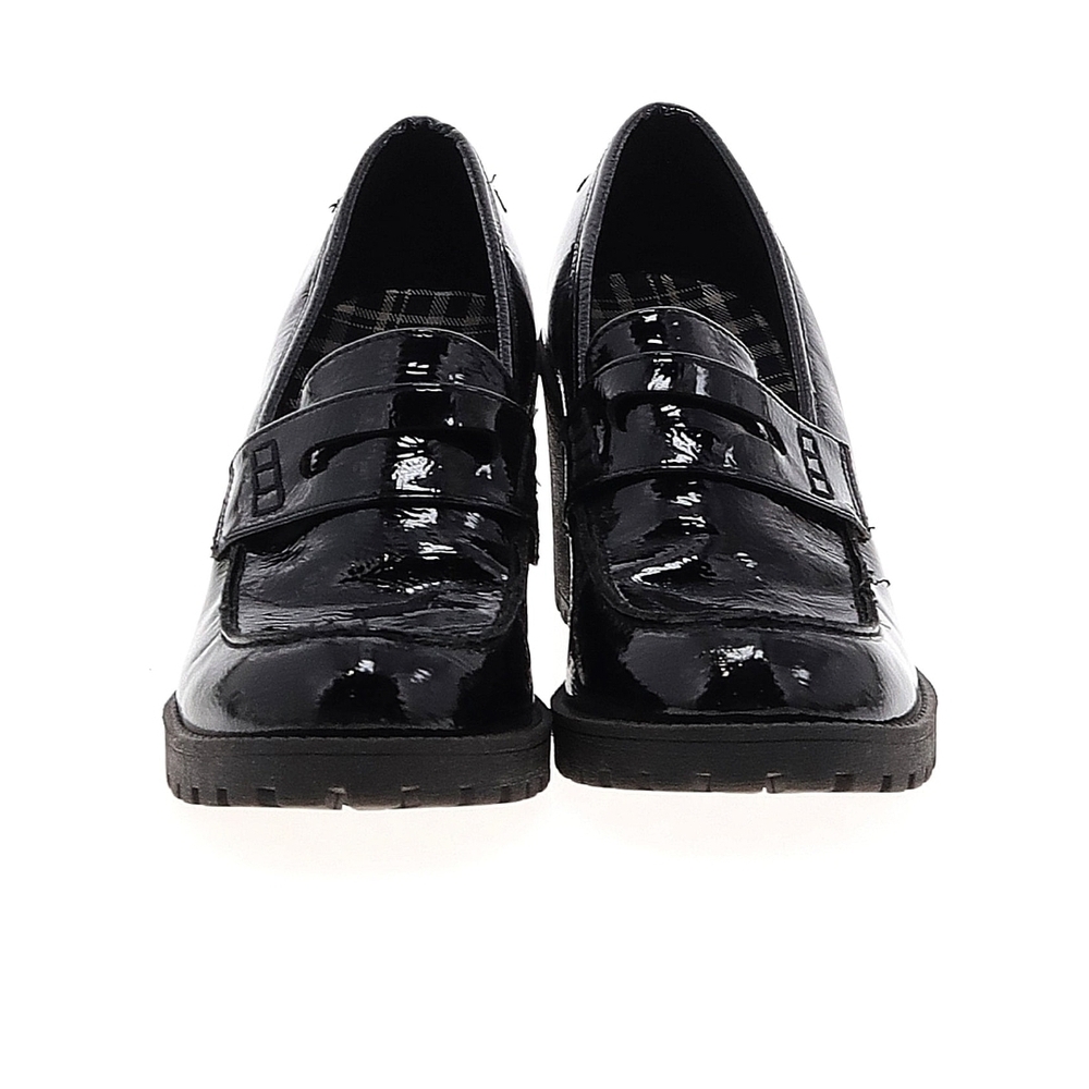 Dirty Laundry Black Patent Loafers – Shiny Slip-On Platform Shoes Size 6M